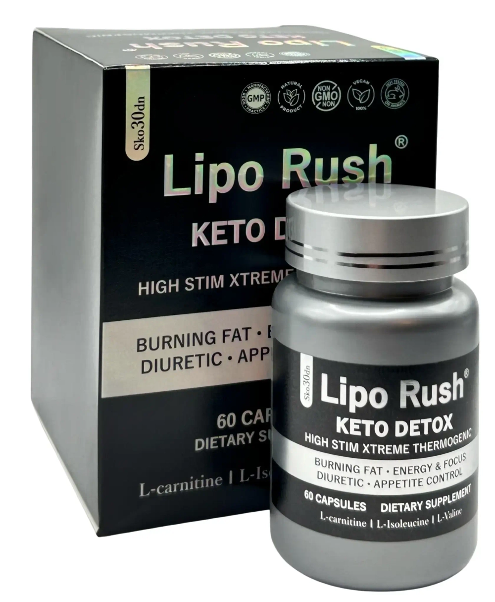 Липо Раш капсулы для похудения в черной коробке