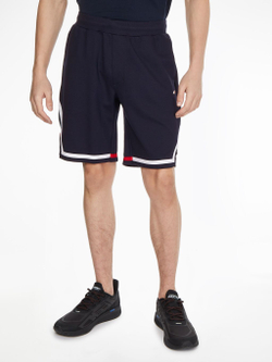 Мужские теннисные шорты Tommy Hilfiger Trim Short - небесный