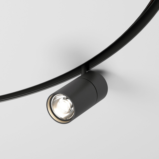 Slim Magnetic Трековый поворотный светильник для радиусного шинопровода 20W 4200K Comfi чёрный Ø 1200мм 85190/01
