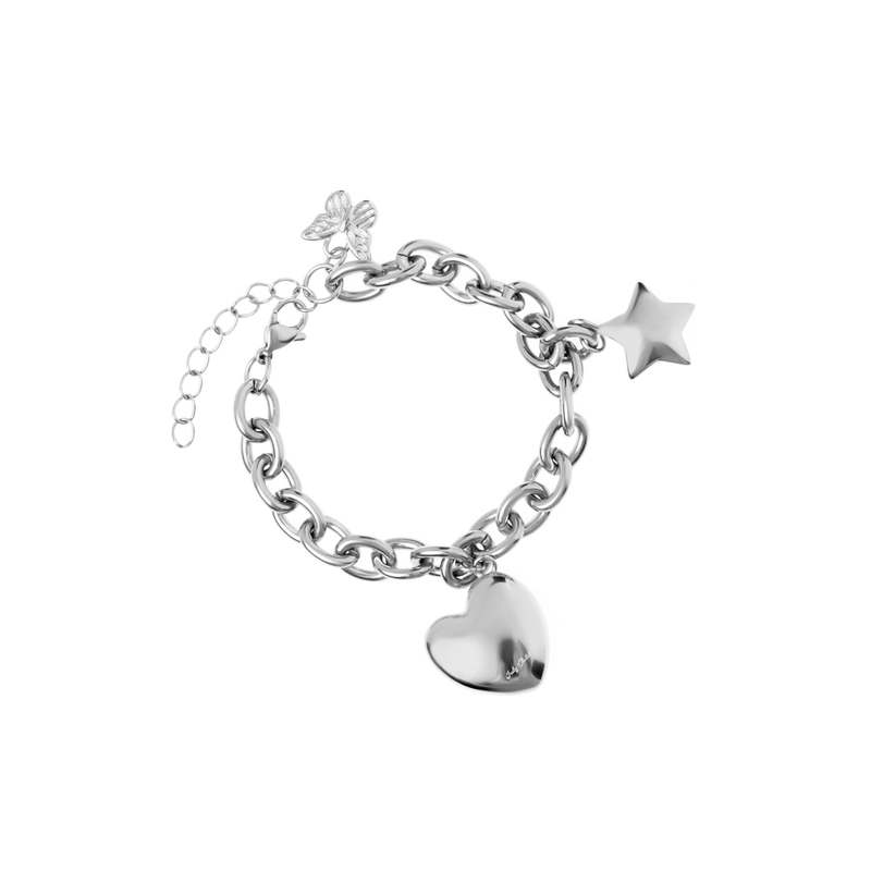 Браслет Цепочка Ромашек – Серебро