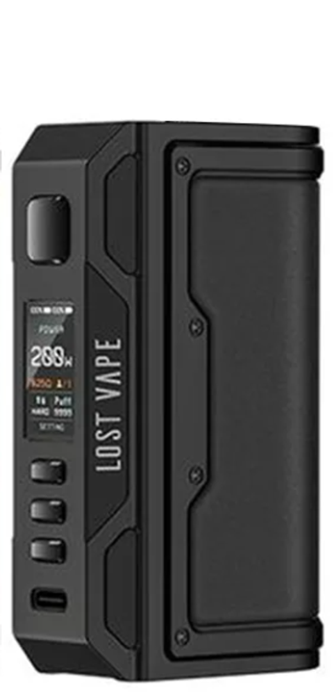 Боксмод Lost Vape Thelema Quest 200W Mod - Black Calf Leather Боксмод Lost Vape Thelema Quest 200W Mod - Black Calf Leather