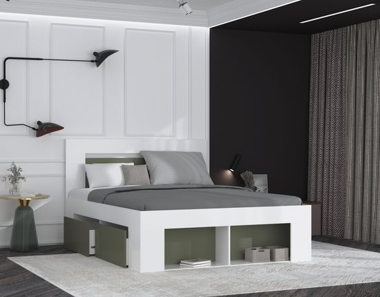 белый / хаки