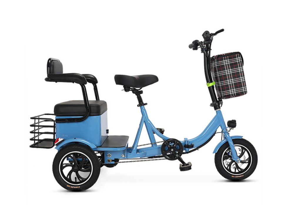 Трехколесный двухместный электровелосипед ZIT