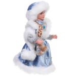 Снегурочка «Волшебный праздник» 30 см в голубой шубке