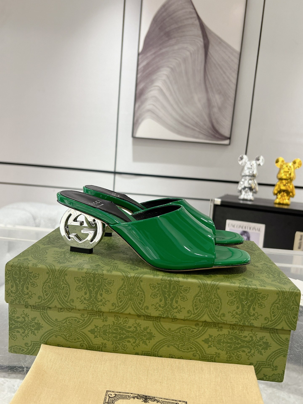 Gucci Interlocking G Heel Sandal 5.5 cm
