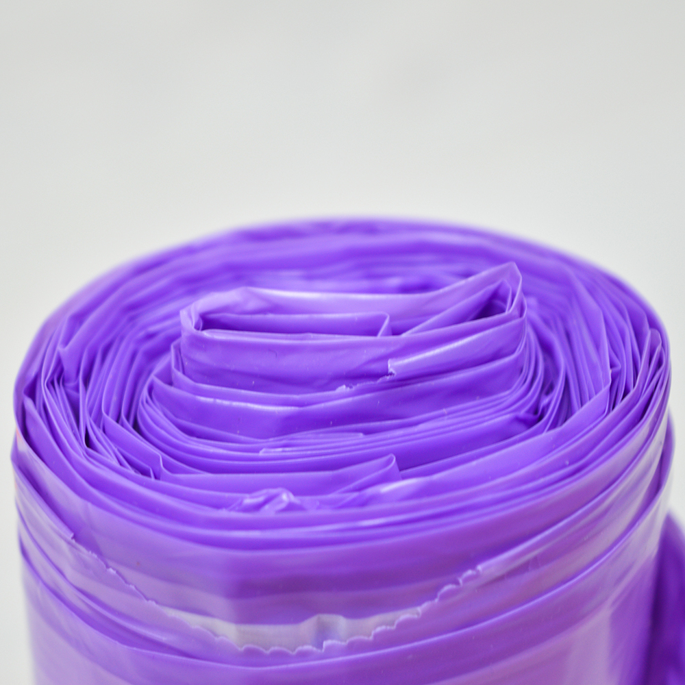 Мешки для мусора 60л 10шт 35мкм ПВД "Завязка" сиреневые