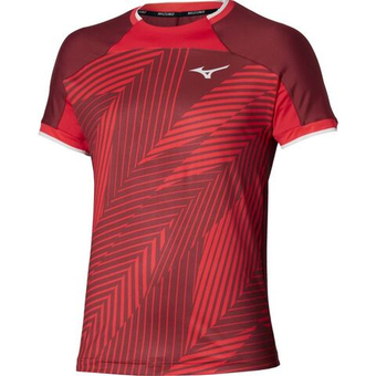 Мужская теннисная футболка Mizuno Stargazer Shadow Graphic Short-Sleeve - sun dried tomato