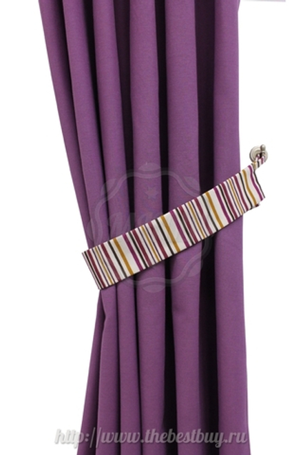 Шторы для кухни: Бертина (арт. S102-1)  - (145х180)х2 см.  - сиреневый