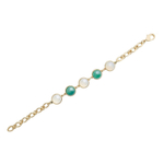 Браслет классический Possebon Pearl G.Agate-Opaline C1362.17.25 G/BW/G