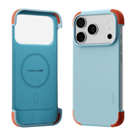 Кожаный чехол MagSafe MOFT Frame Case MOVAS для iPhone 17 Pro Гибридный чехол из веганской кожи с открытыми боковыми бортиками