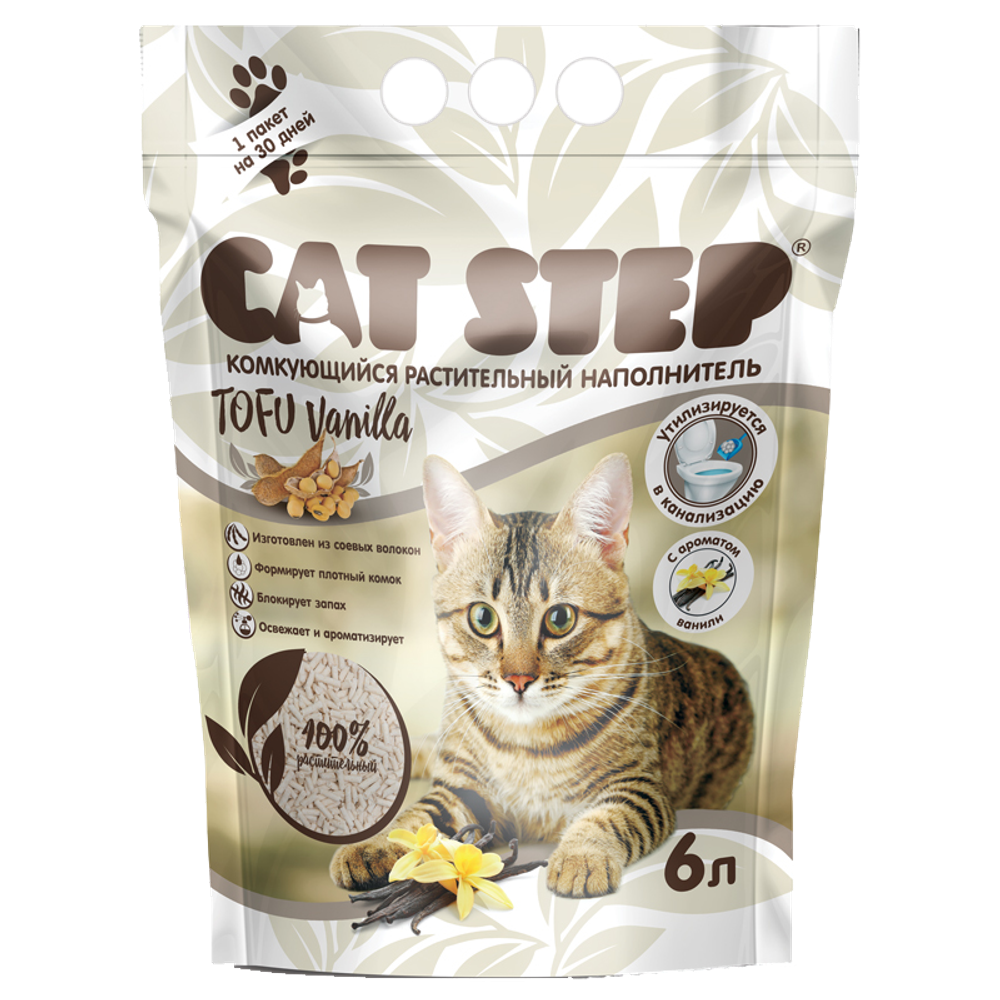 Cat Step Тофу Vanilla 6л.