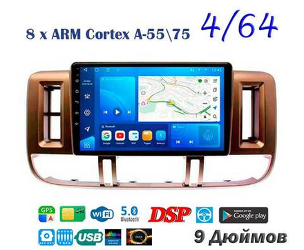 Topway TS10 4+32GB 8 ядер для Nissan X-Trail 2001-2003