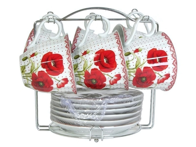 Чайный набор 12 предметов 230мл на подставке (47979)