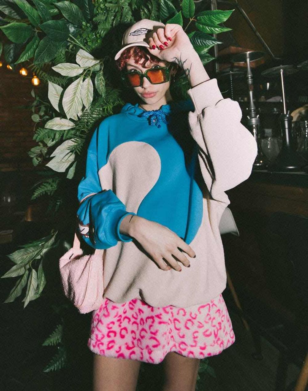 Худи SoWhat? Custom Серо-Синий