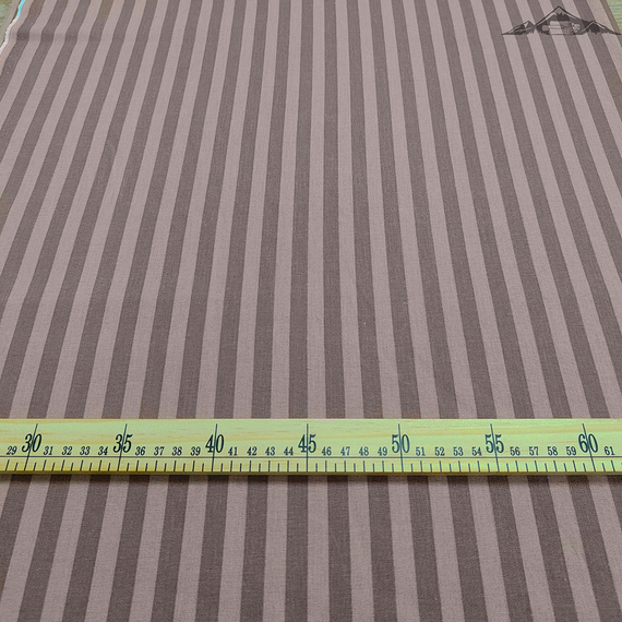 Поплин-страйп, цв.Коричневый | ш.220 см | 115 г/м² | хлопок-100%