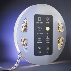 Светодиодная лента Ультра 24В 2835 19,2Вт/м 3000K 5м IP 20 20D226 Led Strip 201226