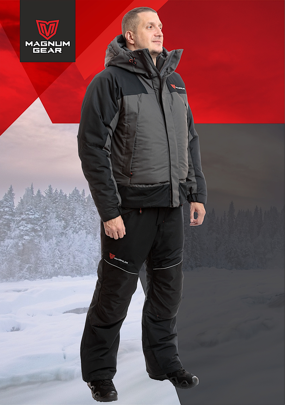 Костюм Magnum зимний Iceberg -30°С 16/30 Графит/Чёрный MFW1-ICBR-1GBL -