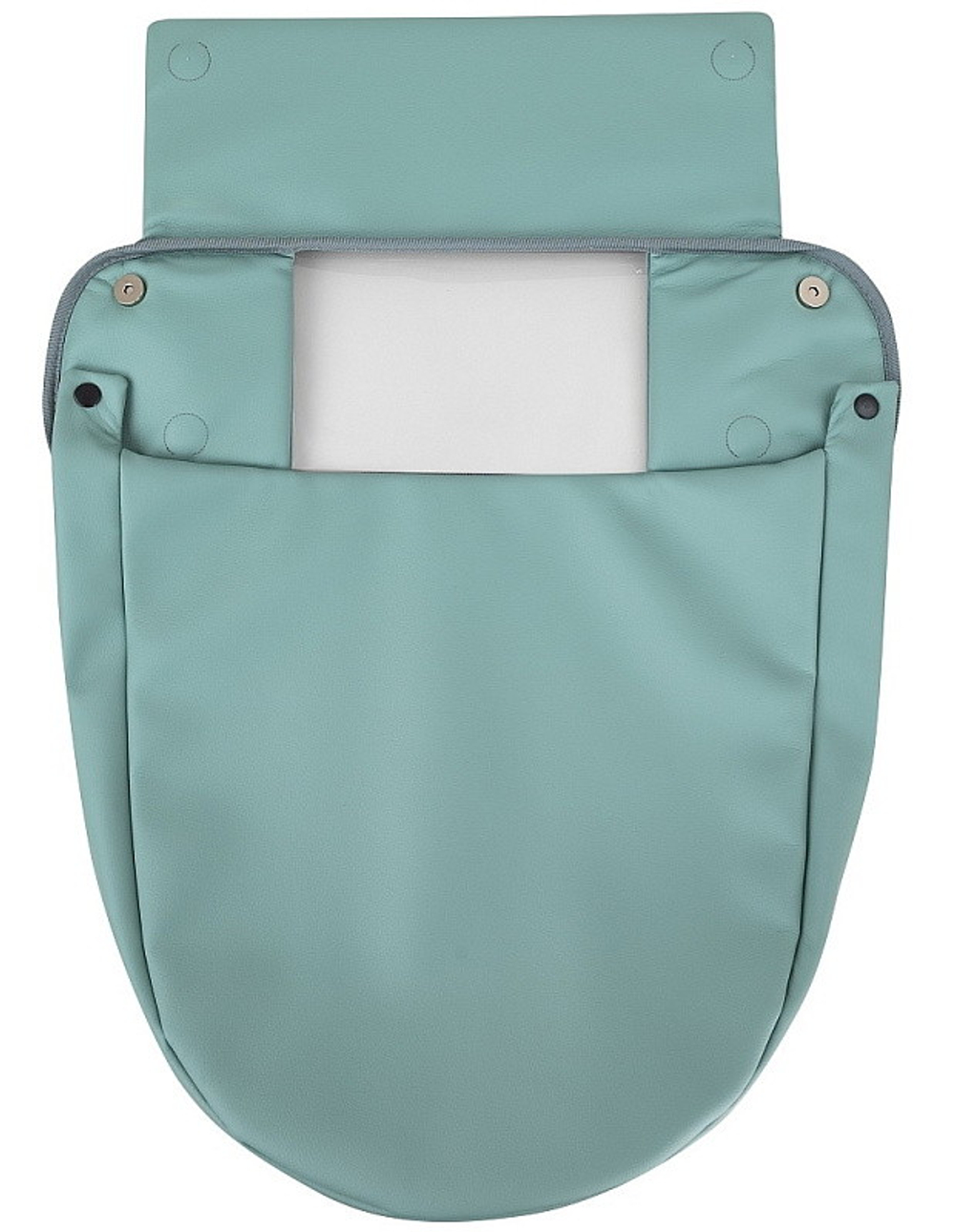 Детская коляска Roan Esso Кожа 3 в 1 с автокреслом Tutis Elo Lux EduSky Black ESSK/214/1 Misti Mint/Grey/руч.Черный