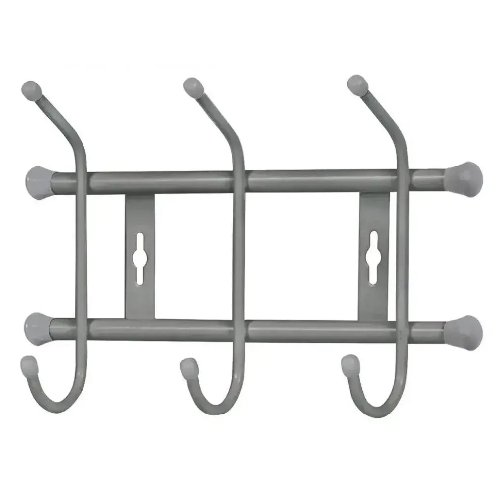 Вешалка настенная 3 крючка, 285, Бежевый металлик, ВН3/БЖ