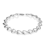 Браслет из белого золота с фианитами