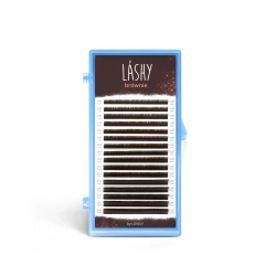 Ресницы коричневые LASHY Brownie MIX 16 линий