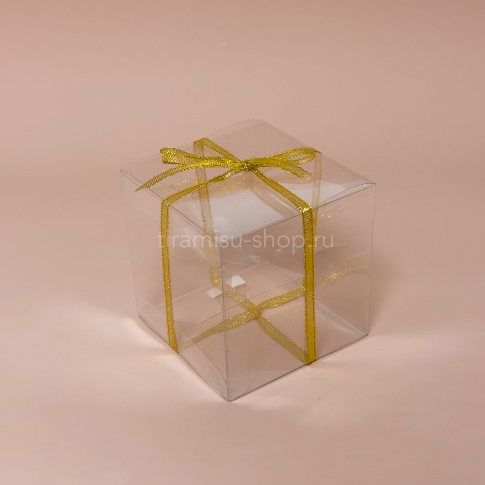 Коробка для десертов куб полностью прозрачная 10 х 10 х 10 см