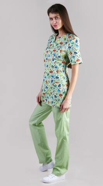 Блуза медицинская Принт №3694