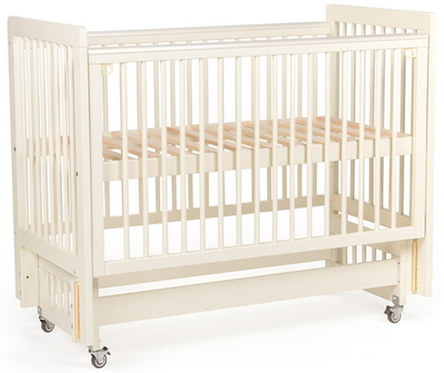 Детская кроватка Tutis Nature с маятником слоновая кость