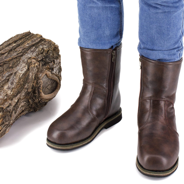 Унты мужские укороченные из кожи теленка