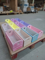 Коробка для цветов / букетов, деревянная, с покраской