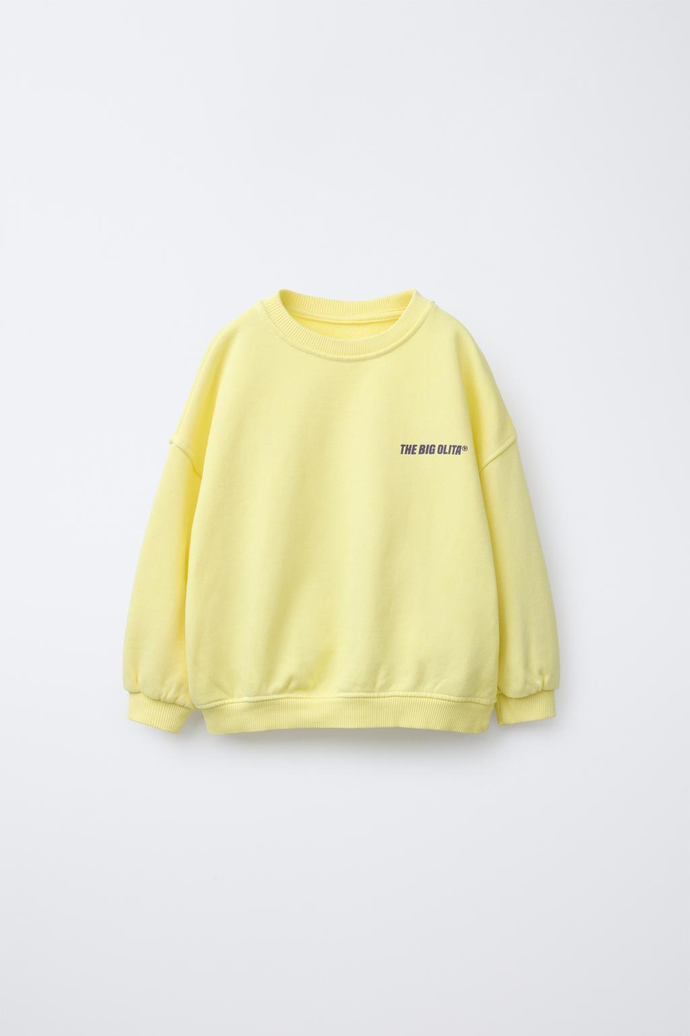 ZARA ТОЛСТОВКА С ПРИНТОМ И НАДПИСЬЮ, ЖЕЛТЫЙ