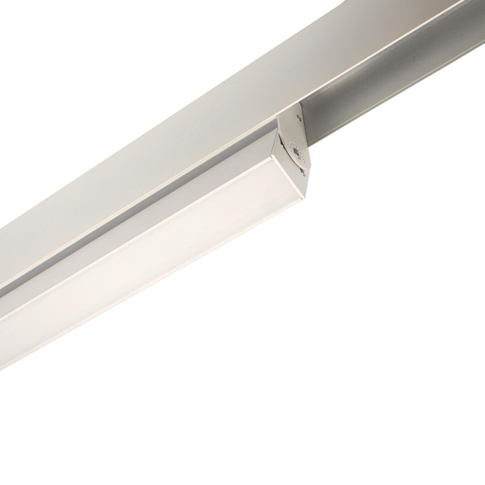 ULB-M80-22W-4000K-35 WHITE Светильник-прожектор линейный светодиодный трековый. Для магнитных шинопроводов. 2000 Лм. Белый свет 4000К. Черный. ТМ Uniel