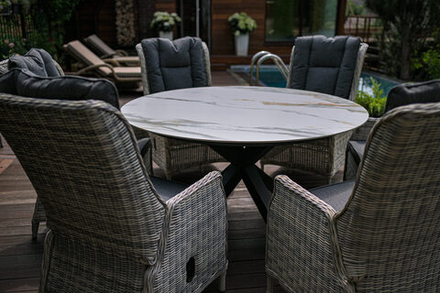 Обеденный стол Besta Fiesta ФЛОРЕНЦИЯ 150, белый