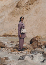 Сумка Polene Mokki EDITION TEXTURED CHALK