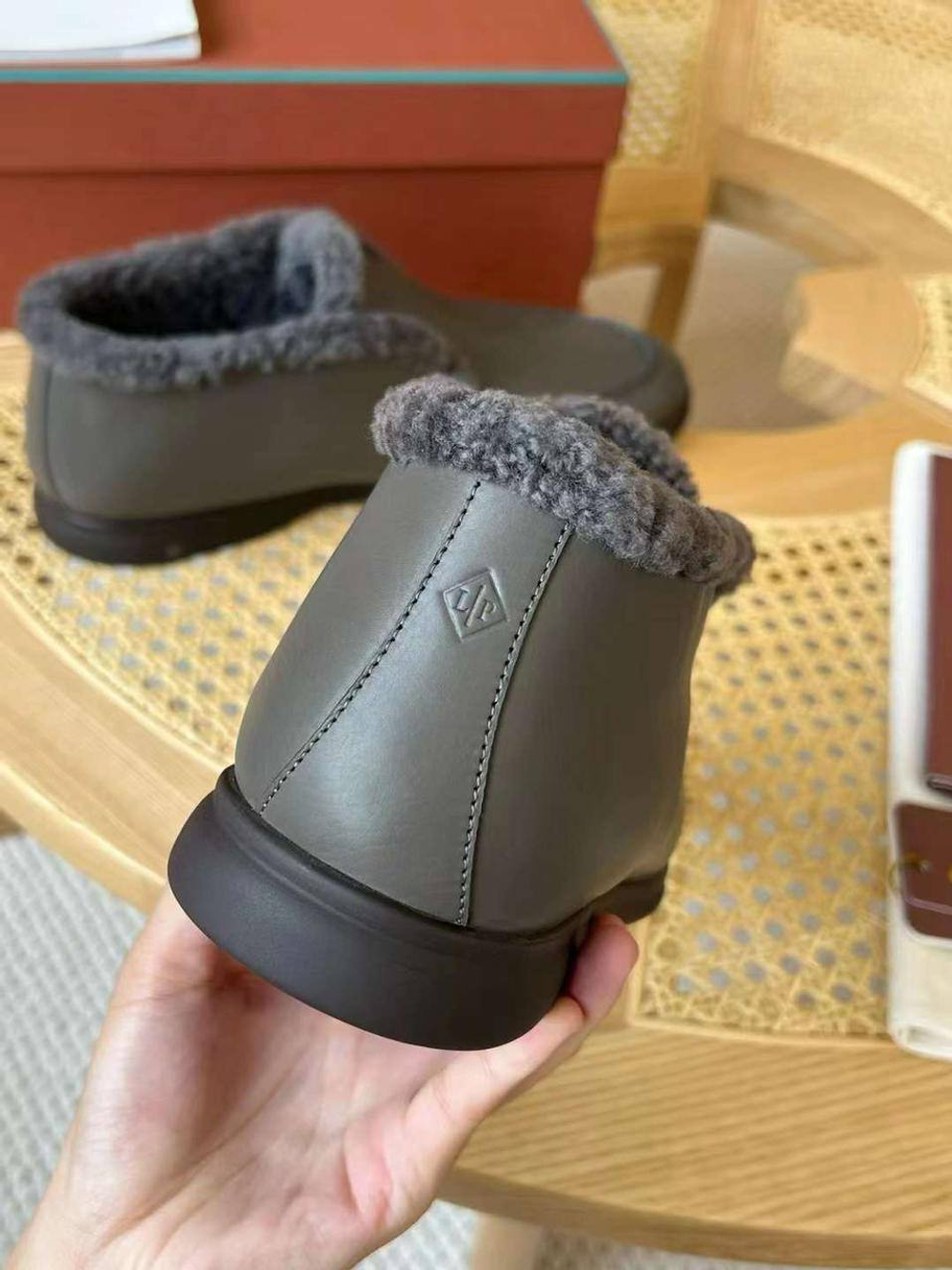 Высокие лоферы Loro Piana