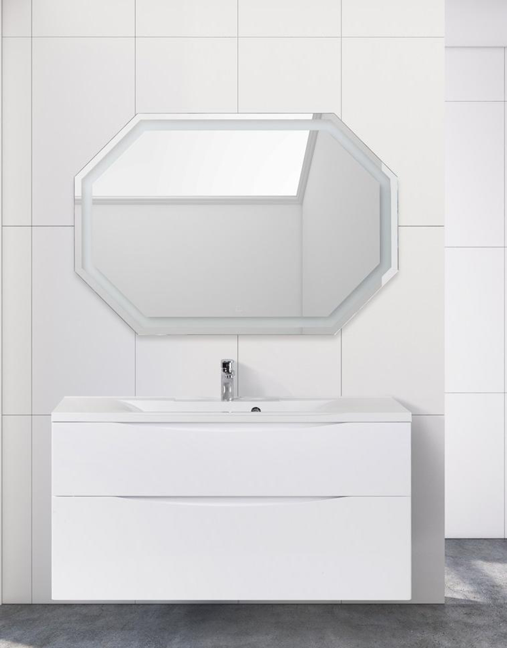 Тумба подвесная с раковиной Belbagno MARINO-H60-1200-2C-SO-BL-P