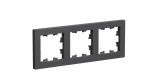 ATLASDESIGN 3-постовая РАМКА, универсальная, БАЗАЛЬТ