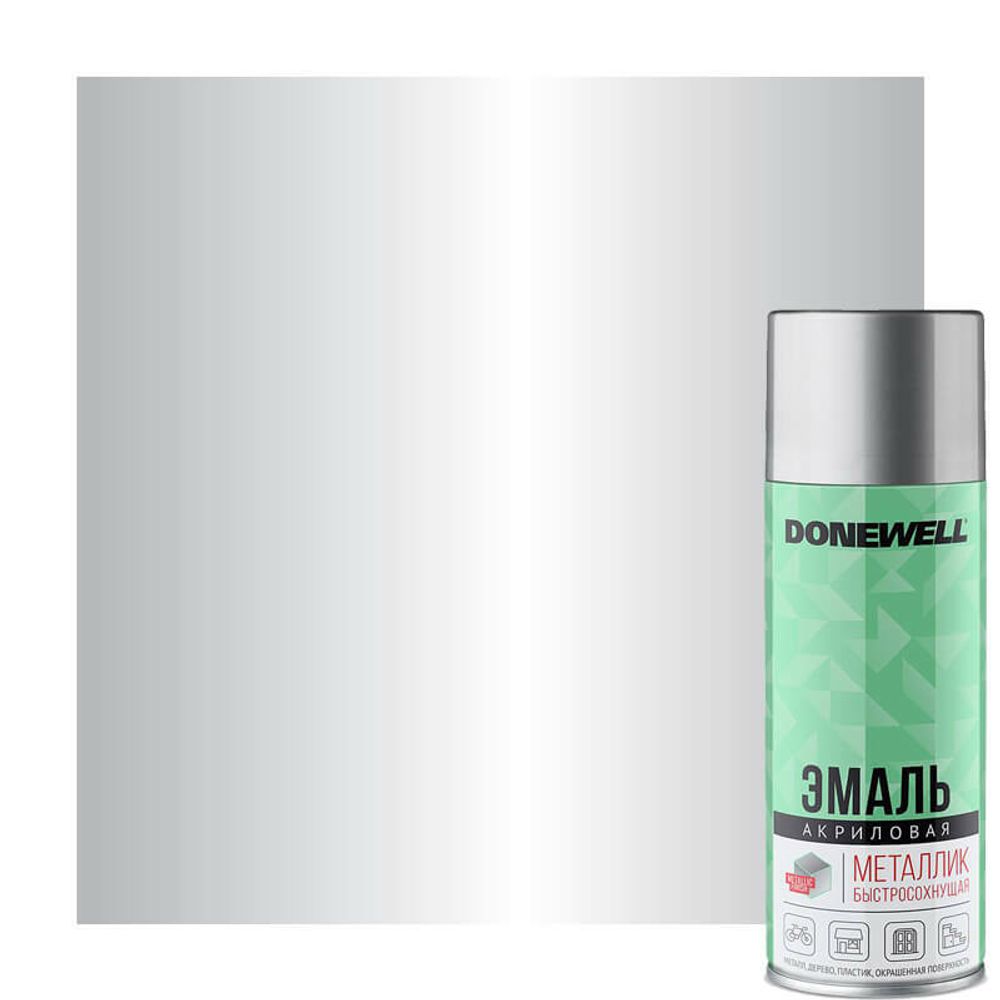 Эмаль DONEWELL металлик универсальная серебро
