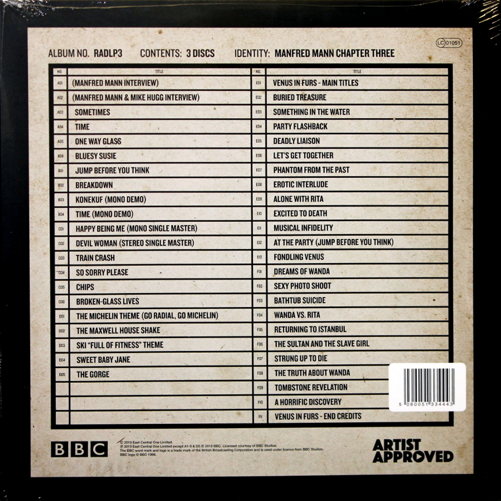 Manfred Mann Chapter III / Radio Days Vol. 3 - Live Sessions & Studio Rarities (3LP)