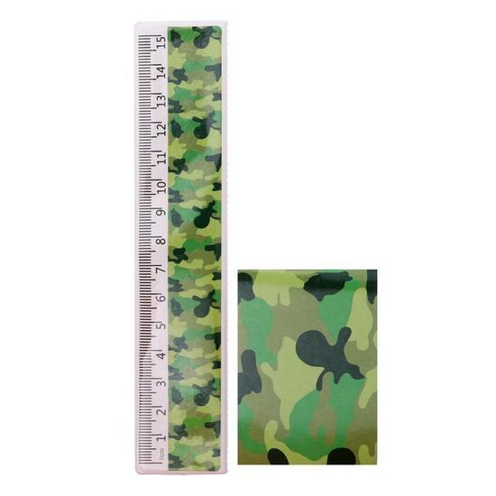 Набор настольный детский "Милитари", подставка,2 карандаша, линейка, точилка, ластик, блокнот 8 листов