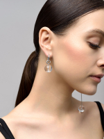 Серьги "Effect Bubble 16" Silver