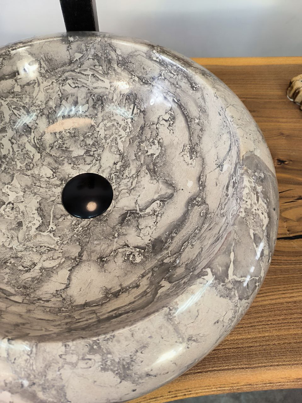 Раковина из мрамора Donut Doreng Grey DM-65867 45х45х13