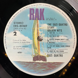 Винтажная виниловая пластинка LP The Suzi Quatro Story Golden Hits (Japan 1975) (Obi) (Poster) Daytona Demon