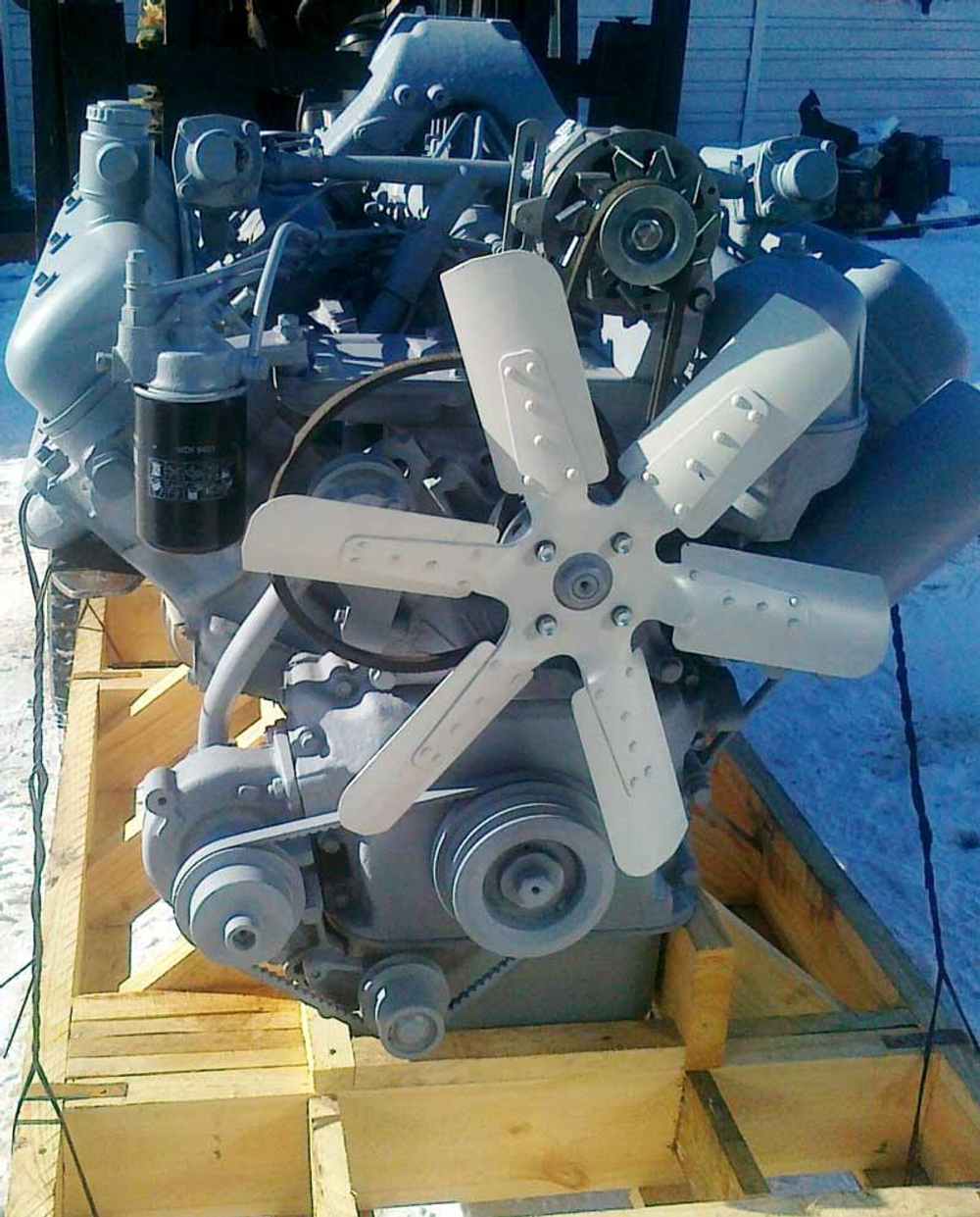 Двигатель 238М2-5 кап ремонт вал 0-0 вид спереди