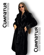 Стильное пальто в черном цвете