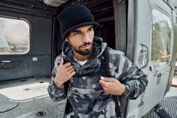 Brandit SUMMER WINDBREAKER grey camo