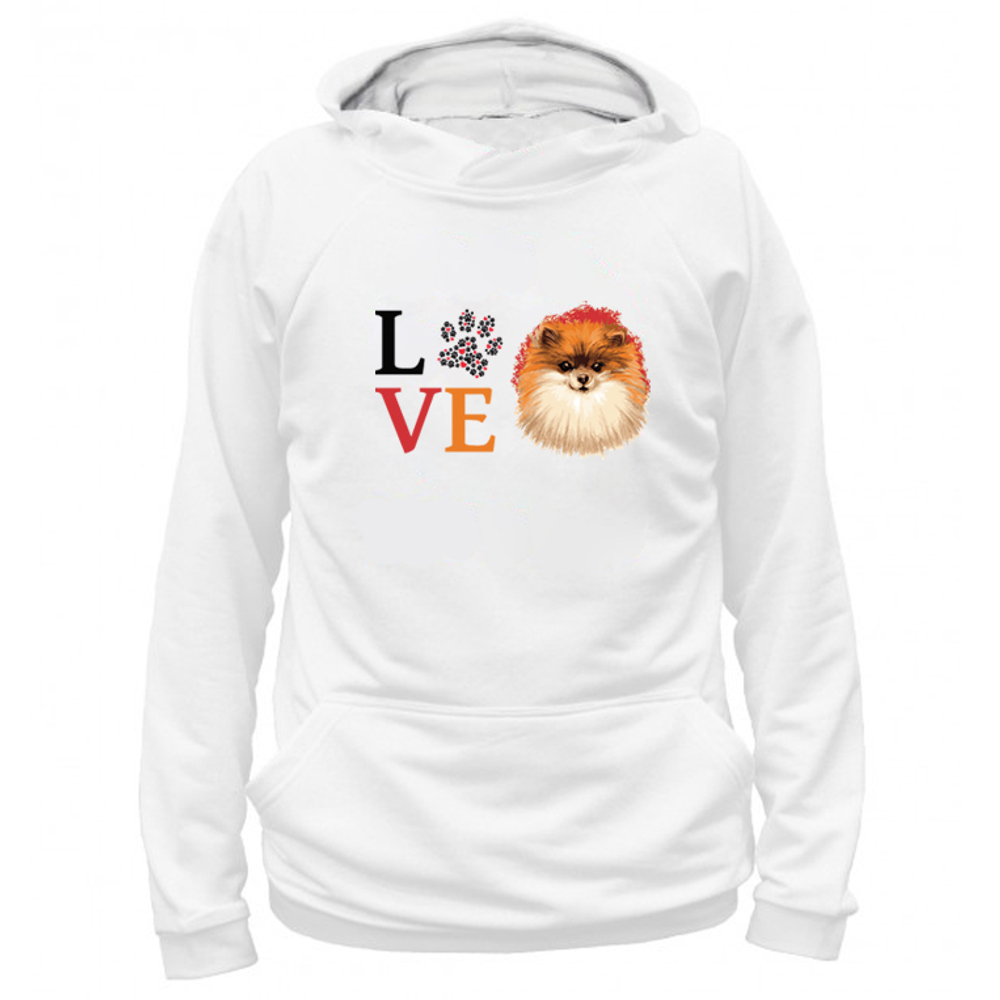 Толстовка "Шпиц - любовь"
