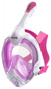 Маска полнолицевая Seac Fun белый/розовый