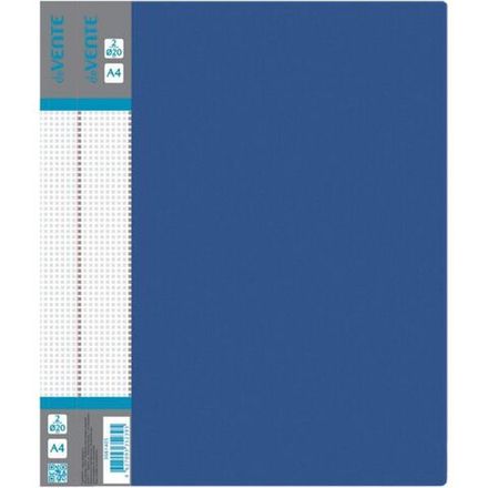 Папка на 2-х кольцах, 25мм, deVente, 600мкм, синяя