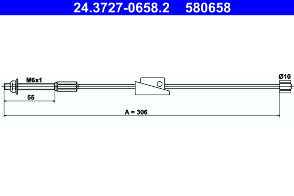 ATE - 24372706582-ATE - Cable Pull, parking brake
